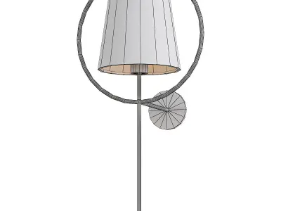 SOLEIL wall sconce with shade 3D model