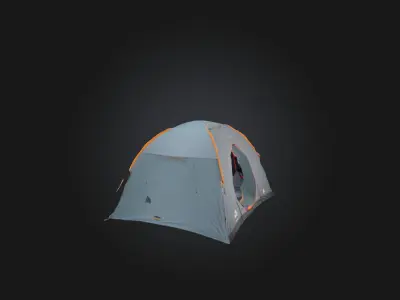 Tent model Low-poly 3D model