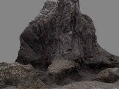 mountain rock 3D model buy