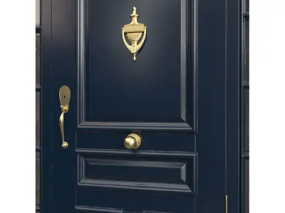Entrance classic door 71 3D model