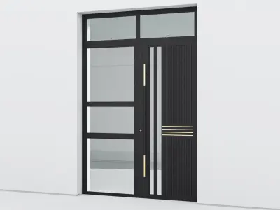 Aluminium door 288 3D model