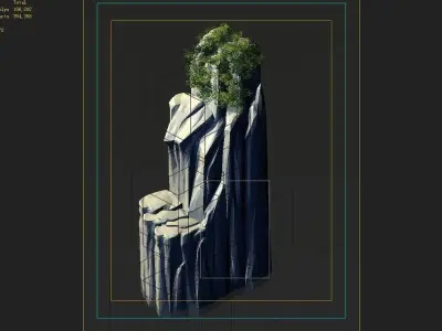 Explore the mountains - Rock 022 3D model