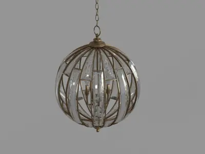 Vicentina Pendant Gold 3D model