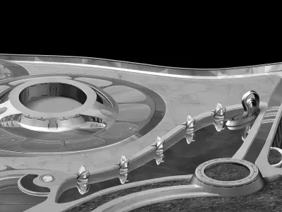 Spaceship - Human Scene 03 3D model