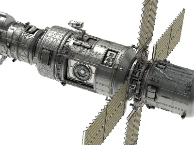 Scifi Spacestation 3D model