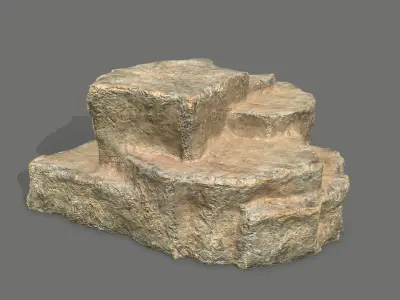 Rock Set Low-poly 3D model