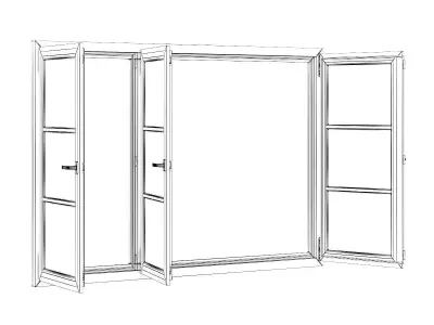 Plastic Window 2264mm x 1520mm 3D model