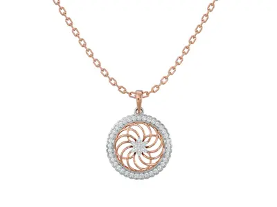 Light Minimalist Diamond Ring Earrings Pendant Set 3D print model