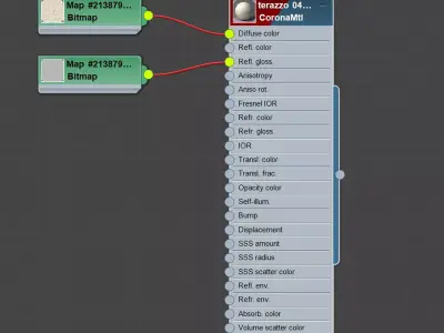 Terrazzo material 0412 seamless color 1 Texture