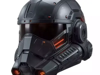 Cyber Mecha And Vanguard Helmets 3D Models Pack