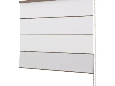 Flat White Blinds 3D model