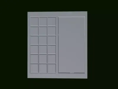 Modular Architectural Window Set Low-poly 3D model