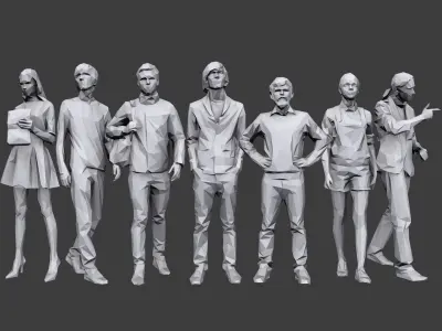  Complete Lowpoly People Pack 