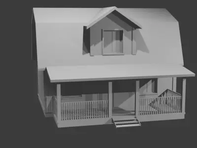 3D model house 3D print model
