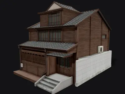 Japanese Style Hongdae House Low-poly 3D model