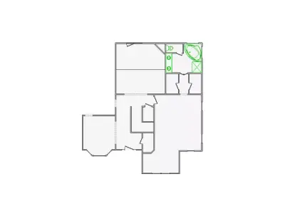  Detailed Interior Sketch - 1001-1500 SF - Xactimate 3D model