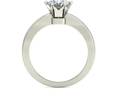 Women Wedding Engagement Ring 3D print model 8