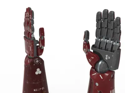  Robot Android mechanical hand 3D model
