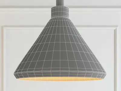 Modern cement lights 05 3D model