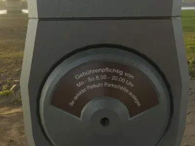 Parking Meter 1 Low-poly 3D model