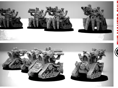 Dark Techno Enslaved Heavy Gunners 3D print model