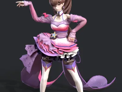 Dancing girl 3D model