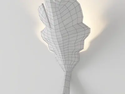 Maison gerard Marc Bankowsky New Leaf sconce Low-poly 3D model