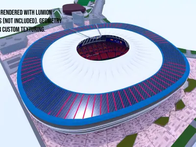 New Camp Nou - Viral YT Video - City not included 3D model