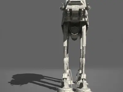 Game Ready Star Wars AT-AT Imperial Walker Low-poly 3D model