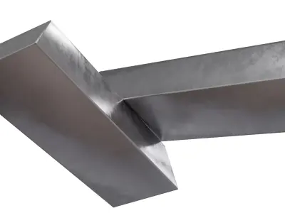 Platinum Bar Low-poly 3D model