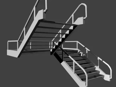 flight of stairs 3D model