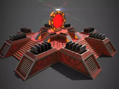 Star Gate Portal One Low-poly 3D model