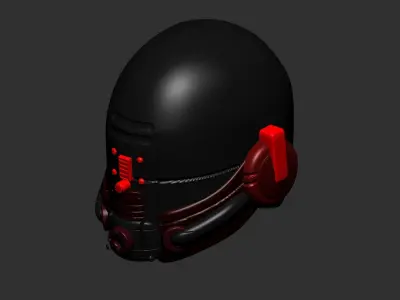 helmet high poly sculpt 3d printable ver 7 3D model 3D model 164