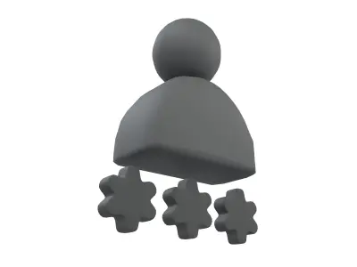 User Password Icon v1 003 Low-poly 3D model