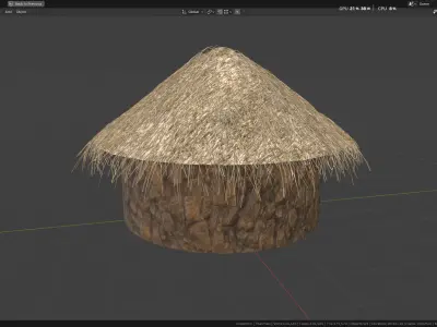 Thatch Hut 3D model