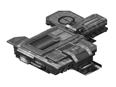 Spacecraft - Ground Platform 01 3D model