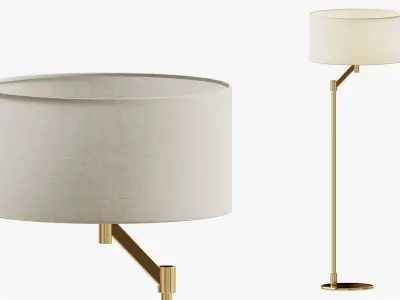 Floor lamp Trio Cassio 3D model
