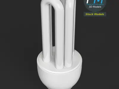 CFL stick lamp 3D model