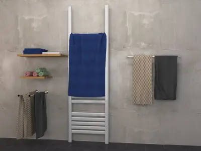 Bathroom towels Free 3D model