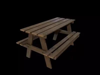 Park Table - Gest Low-poly 3D model