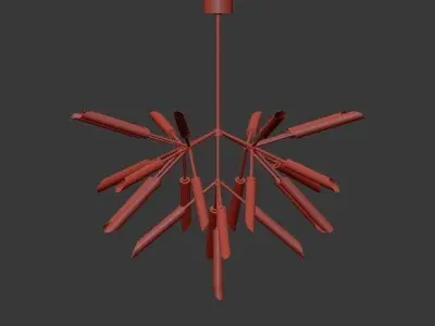Tech Lighting Spur Grande Chandelier 3D model