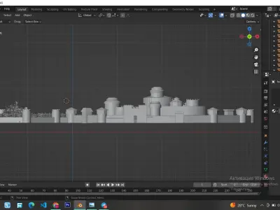 Winterfell from Game of Thrones 3D model