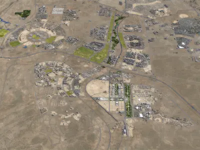 Cairo - New Administrative Capital - NAC Low-poly 3D model
