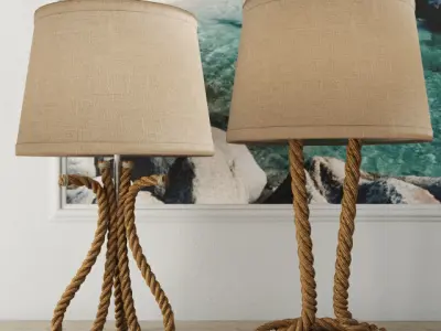 Rope Lamps Collection 3D Model Pack