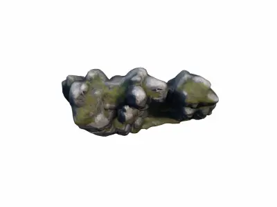  3d Render Base Forming Cliff Barrier By  Protection 3D model