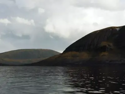 Landcape Icelandic Peaks Low-poly 3D model