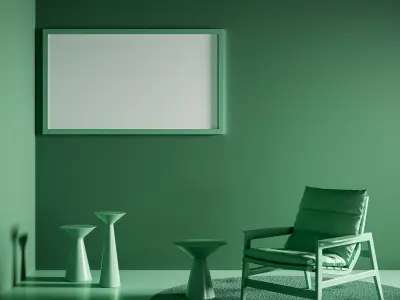 Six different rooms ready to be used in your projects 3D model