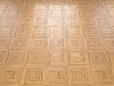 Parquet - Laminate - Wooden floor 4 in 1 Low-poly 3D model