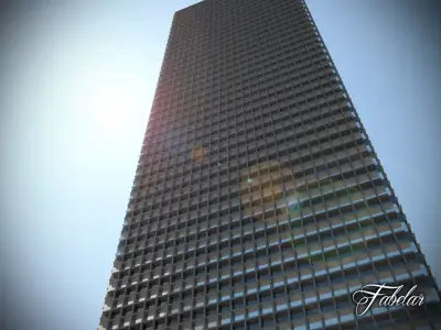 Building 22 Low-poly 3D model