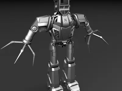 Robot sci-fi - sci-fi 3D model